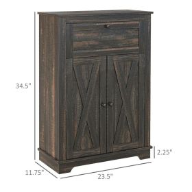 Farmhouse Sideboard Storage Cabinet With Doors And Drawer For Kitchen, Living Room,