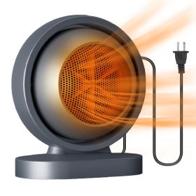 1Pc 380W Space Heater With 30 Degree Tilting Angle 3S Fast Heating Portable Desktop Electric Heater For Indoor Use With Overheat Protection Tip Over P