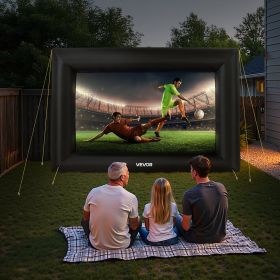 14FT Inflatable Projector Screen, Inflatable Movie Screen Outdoor With 120W Air Blower Projector Screen Oxford Fabric Material Blow Up Screen For Outd