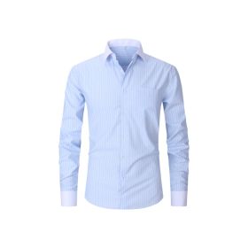 Plaid Striped Long Sleeved Business Shirt