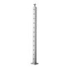 VEVOR Cable Railing Post, 42x2x2 Inch Stair Railing Post, with Pre-Drilled 30° Angled Holes