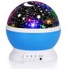 1PC Starry Night Light Projector, 360 ° Rotatable Light Fixture with 9 Color Modes, Featuring Moon And Stars - USB Powered