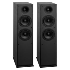 Floorstanding Speakers, 2-Way, Floor-Standing Tower Speakers with 1 in Tweeter, Dual 6.5 in Woofers, 400W Peak Power, 65Hz–20kHz Frequency Response