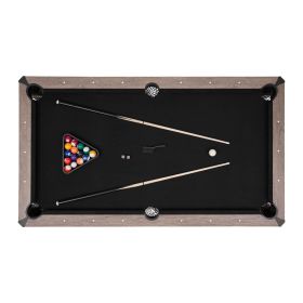 7ft Pool Table Combo Set, 3-in-1 Multi Game Billiards Tables with Dining Top and Ping Pong, 2 Benches for Storage and Accessories