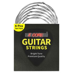 5 Core Electric Guitar Strings Brass Phosphor Bronze Extra Light Gauge (.009–.042) High Carbon Steel Core Bright & Powerful Tone 6 String Set for All