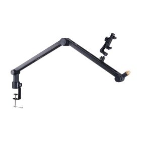 VEVOR Microphone Boom Arm with Desk Mount, 360° Rotatable, Adjustable Mic Stand with 3/8" to 5/8" Adapter Port