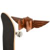 Ash Wood Skateboard Wall Mount Wings Rack for Hanging Skateboards Penny Board Skateboard Accessories Cool Things for Your Deck Skateboard Display Wall