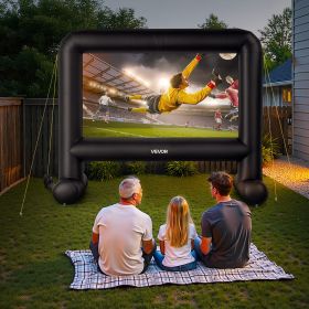 16FT Inflatable Movie Screen, Inflatable Projector Screen With Portable Storage Bag, 16:9 Easy Set Up Movie Projection For Outdoor Backyard, Home Thea