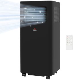 8000 BTU Mobile Air Conditioner, 345 Sq. Ft., AC Unit with Dehumidifier, Sleep, 24H Timer On/Off, Window Kit, Black