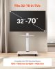 VEVOR Rolling TV Stand, Mobile TV Cart for 32-70 Inch Screens, 25° Left-Right Rotation and Height Adjustable TV Mount with Tray