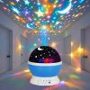 1PC Starry Night Light Projector, 360 ° Rotatable Light Fixture with 9 Color Modes, Featuring Moon And Stars - USB Powered