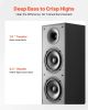 Floorstanding Speakers, 2-Way, Floor-Standing Tower Speakers with 1 in Tweeter, Dual 6.5 in Woofers, 400W Peak Power, 65Hz–20kHz Frequency Response