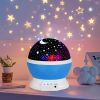 1PC Starry Night Light Projector, 360 ° Rotatable Light Fixture with 9 Color Modes, Featuring Moon And Stars - USB Powered