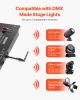 DMX Wireless Receiver Transmitter Controller for LED Stage Light 4 PCs Silver