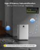 Dehumidifier with Pump for Basement Home Dehumidifiers with Drain Hose for Commercial and Industrial 150 Pint Max for 8000 Sq ft Storages, Warehouses