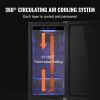 VEVOR Wine Cooler, 96 Cans Capacity Under Counter Built-in or Freestanding Wine Refrigerator, Beverage Cooler with Blue LED Light, Single Door