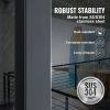 VEVOR Cable Rail Post Level Deck Stair Post 42 x 1.97 x 1.97" Cable Handrail Post Stainless Steel Brushed Finishing Deck Railing DIY Picket Without Ho