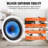 VEVOR 2 PCs 8 Inch in Ceiling Speakers, 50-Watts, Flush Mount Ceiling & in-Wall Speakers System with 8ΩImpedance 89dB Sensitivity
