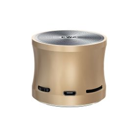A109Mini Wireless Bluetooth Speaker Big Sound &amp; Bass for Phone/Laptop/Pad Support MicroSD Card Portable Loud Speakers 5.0 (Color: A109mini- Gold, Set Type: Speaker)