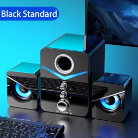 Home Theater System Caixa De Som PC Bass Subwoofer Bluetooth Speaker Computer Speakers Music Boombox Desktop Laptop Altavoces TV (Woofer Size/Full-Range Size: 1.5", Color: Black No Bluetooth)