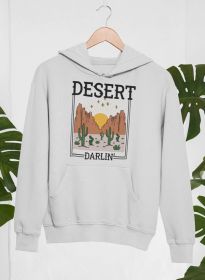 Desert Darlin' Hoodie (Color: Athletic Grey, size: large)