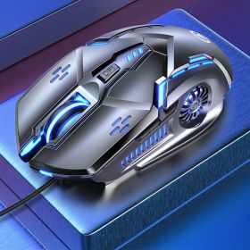 Mechanical Gaming Mouse Wired Computer Racer Desktop Notebook Office Universal Silent Mouse (Color: G5 gray [button with sound])