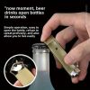 "Heavy Duty Survival Lighter - Windproof Butane Torch with Bottle Opener for Camping Hiking"