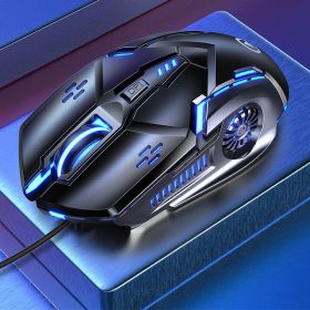 Mechanical Gaming Mouse Wired Computer Racer Desktop Notebook Office Universal Silent Mouse (Color: G5 black [button with sound])