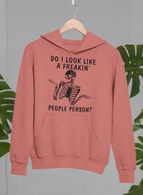 Do I Look Like A Freakin People Person Hoodie (Color: Mauve, size: X-large)
