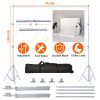 6.5 x 10ft Photo Video Studio Backdrop Background Stand Adjustable Heavy Duty Photography Backdrop Support Stand Set with Carrying Bag Clamps