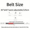 Men's Belt Hollow Alloy Automatic Buckle Printed Men's Belt Versatile High-end Belt Fashion Belt Strong And Durable Men's Belt