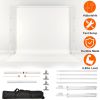 6.5 x 10ft Photo Video Studio Backdrop Background Stand Adjustable Heavy Duty Photography Backdrop Support Stand Set with Carrying Bag Clamps