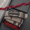 Men's Belt Hollow Alloy Automatic Buckle Printed Men's Belt Versatile High-end Belt Fashion Belt Strong And Durable Men's Belt